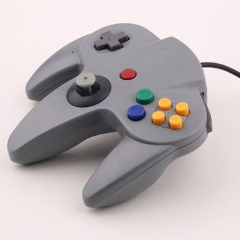 Mando Pad Compatible Tipo Nintendo 64 Concable Conector Original N64 Gris