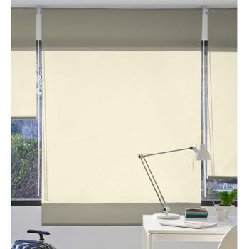 Estor Enrollable Translucido Liso Jerte De 90 X 230 Cm. Beige, Decoración Nuevo Estilo