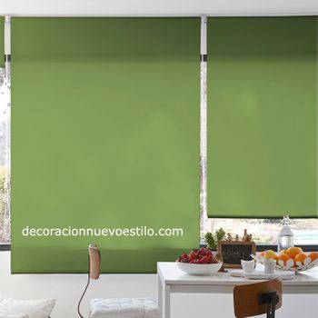 Estor Enrollable Translucido Liso Jerte De 180 X 230 Cm. Pistacho, Decoración Nuevo Estilo