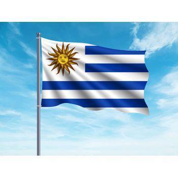 Oedim Bandera De Uruguay 85x150cm | Reforzada Y Con Pespuntes | Bandera Con 2 Ojales Metálicos Y Resistente Al Agua