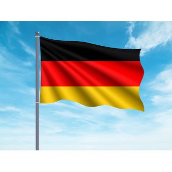 Oedim Bandera De Alemania 85x150cm | Reforzada Y Con Pespuntes | Bandera Con 2 Ojales Metálicos Y Resistente Al Agua