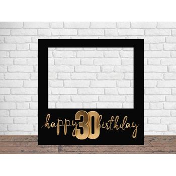 Oedim Feliz 30 Cumpleaños 100 X 100 Cm, Eventos O Celebraciones Puntuales | Ventana Troquelada | Photocall Cartón