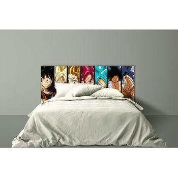 Oedim Cabecero Cama Dragon Ball Super Goku Fabricado En Fórex Pvc |150x60cm | Producto Oficial Y Original | Cabecero Ligero, Elegante, Resistente Y Económico | Dbs