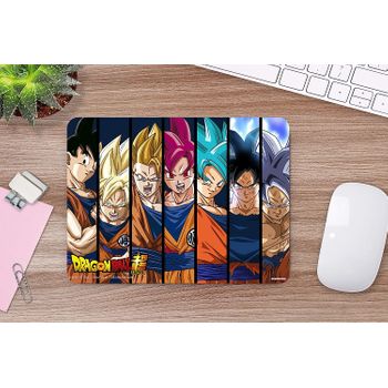 Oedim Alfombrilla De Ratón Ordenador Dragon Ball Super Fases De Goku Producto Oficial Toei Animation Pvc | 28x21cm | Productos Originales | Moqueta Pvc | Suelo Vinilico | Decoración Del Hogar | Dbs