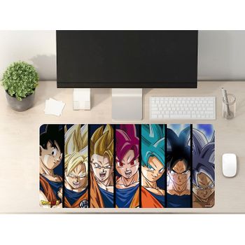 Oedim Oedim Alfombrilla Para Escritorio Dragon Ball Super Fases De Goku, 60x35cm, Producto Oficial Toei Animation, Moqueta Pvc, Suelo Vinilico, Dbs