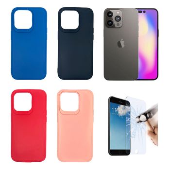 Funda Carcasa Apple Iphone 15 Pro (5g) Gel Tpu Silicona Colores