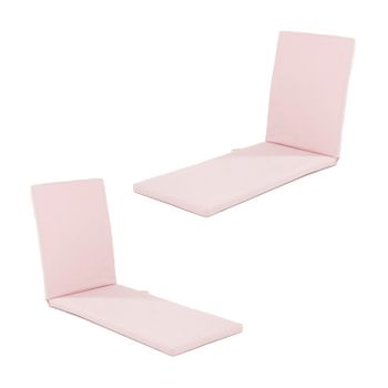 Pack 2 Cojines Para Silla Plegable, Asiento Y Respaldo, Poliéster 180 Gr,  Color Gris, 92x42x4 Cm con Ofertas en Carrefour