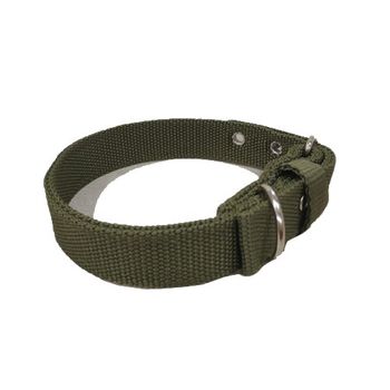 Collar Para Perros Nylon Doble Kaki 2,5 X 60 Cm