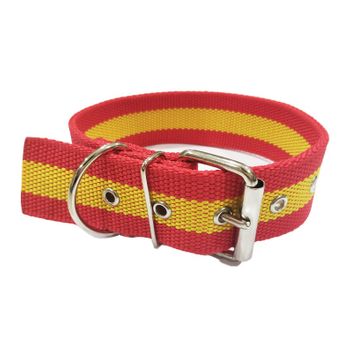 Collar Para Perros Nylon España 5cm Ancho - Longitud - 55cm