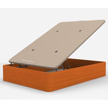 Canapé Abatible Arcón De Madera Con Patas Transpirable Altura 34,5 Cm -  Cambrian - 140x200 Cm con Ofertas en Carrefour