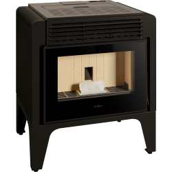 Estufa De Pellets Ares 8 Kw Ferlux Negro