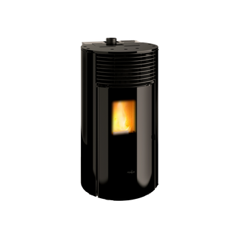 Estufa De Pellets Helen Glass 6 Kw Ferlux Negro