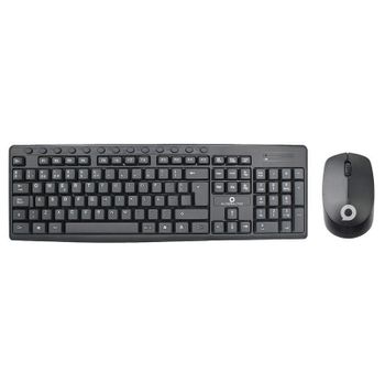 Kit Teclado + Ratón Inalámbrico Globbaltec Kb-159, Español, Negro, Nuevo/ Producto Reacondicionado