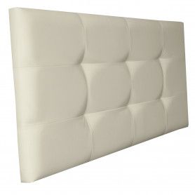 Cabecero De Cama 95, Tapizado En Polipiel Tennessee Beige Para Cama Juvenil/matrimonio, 95x70 Cm De Alto