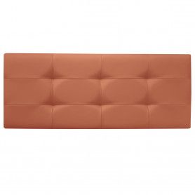 Cabecero De Cama 90, Tapizado En Polipiel Tennessee Naranja Para Cama Juvenil/matrimonio, 90x70 Cm De Alto