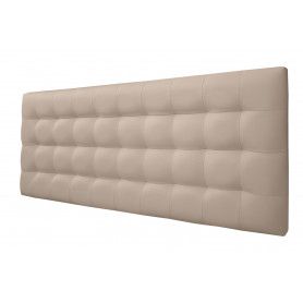 Cabecero De Cama 90, Tapizado En Polipiel Kansas Beige Para Cama Niño/juvenil/matrimonio, 90x70 Cm De Alto 