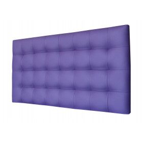 Cabecero De Cama 90, Tapizado En Polipiel Kansas Morado Para Cama Niño/juvenil/matrimonio, 90x70 Cm De Alto 