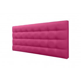 Cabecero De Cama 100, Tapizado En Polipiel Kansas Fucsia Para Cama Niño/juvenil/matrimonio, 100x70 Cm De Alto 