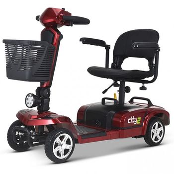 Scooter  Movilidad Reducida| City2  300w | Litio 24v 76.8ah | Rojo