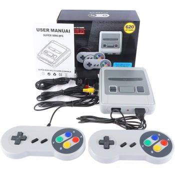 Mini Consola Retro con 620 Juegos Arcade 8Bit NES con 2 Mandos I