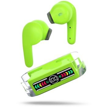 Auriculares Inalámbricos Bluetooth V5.3 M12max Super Estéreo Y Gran Batería Verde-karawan