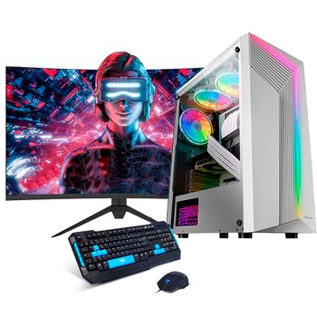 Pack Gaming Completo By Neo-pc - Amd Ryzen 5 4600g 3.7 Ghz -16gb Ram - 480 Gb Ssd - Monitor 27" Fullhd + Teclado Y Ratón - Windows 11.