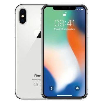 Iphone X 256gb Plata - Grado Excelente (a+) + 2 Años De Garantía + Caja Con Cargador Y Cable