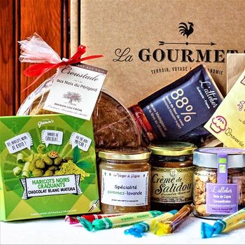 Cesta Regalo Gourmet Vino Blanco Y Delicatessen Vegetarianos. Patés, Conservas, Galletas, Dulces