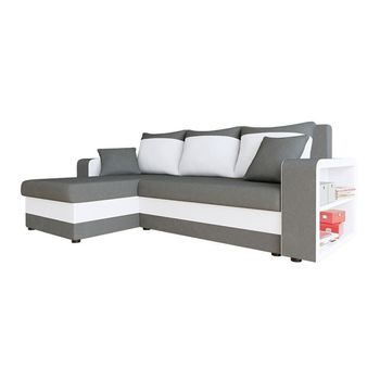 Sofá Rinconero Comfivo 153, Gris, Función De Descanso, Caja De Ropa De Cama, 244x146x84cm