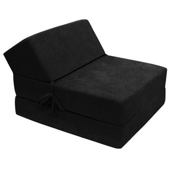 Sillón Comfivo 120, Negro, Tapiz, 58x73x90cm