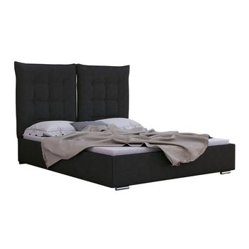 Cama Florence 104, Doble, Gris, Tapiz, Somieres, 155x214x128cm