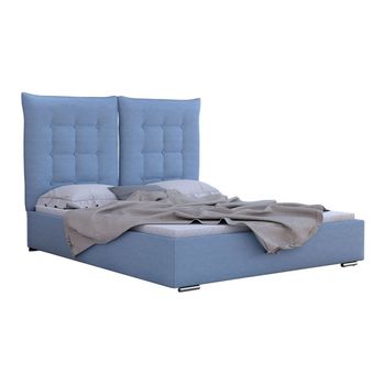 Cama Florence 104, Doble, Azul, Tapiz, 155x214x128cm