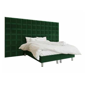 Cama Continental Logan 102, Doble, Verde, Tapiz, Somieres, 360x200x180cm