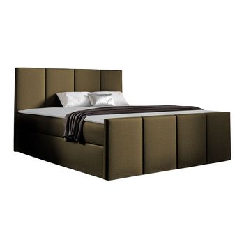 Cama Continental Baltimore 154, Doble, Verde, Tapiz, Somieres, 144x213x103cm