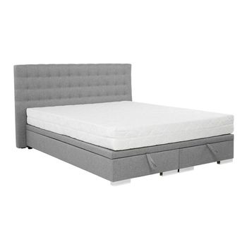 Cama Florence 107, Doble, Gris, Tapiz, Somieres, 180x214x109cm