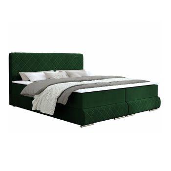 Cama Continental Carlsbad 116, Doble, Verde, Tapiz, Somieres, 163x218x105cm