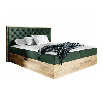 Cama Continental Baltimore 182, Continental, Verde, Tapiz, Somieres, 130x211x105cm