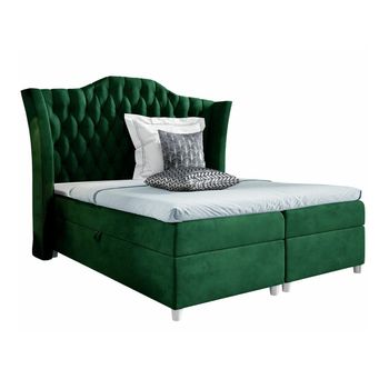 Cama Continental Baltimore 183, Individuales, Verde, Tapiz, 160x209x147cm