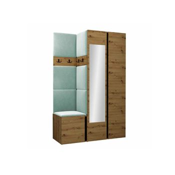 Conjunto Pasillo Hartford 350, Espejo, Aglomerado Laminado, Colocada, 186x116x44cm