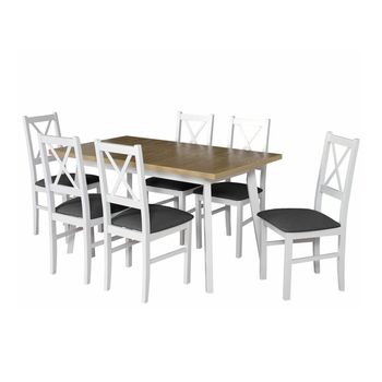 Conjunto De Comedor Victorville 223, Número De Asientos: 6, 75x80x140cm