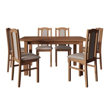 Conjunto De Comedor Victorville 273, Número De Asientos: 6, 76x80x140cm