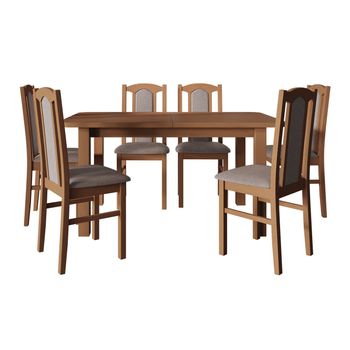 Conjunto De Comedor Victorville 312, Número De Asientos: 6, 76x80x140cm