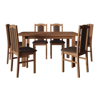 Conjunto De Comedor Victorville 312, Número De Asientos: 6, 76x80x140cm