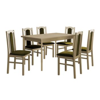 Conjunto De Comedor Victorville 313, Número De Asientos: 6, 78x80x140cm