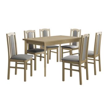 Conjunto De Comedor Victorville 313, Número De Asientos: 6, 78x80x140cm