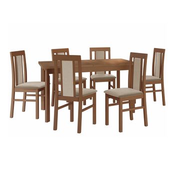 Conjunto De Comedor Victorville 315, Número De Asientos: 6, 78x80x140cm