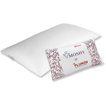 Almohada Plumón De Fibra 60 Cm Fibra Virgen Cardada, Moshy