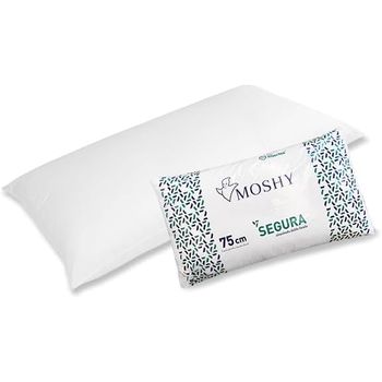 Almohada Segura De Fibra 135 Cm Compacta Y De Alta Resiliencia, Moshy