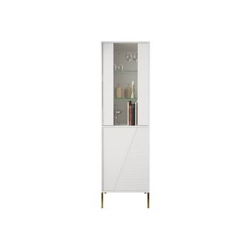 Vitrina Merced L103, Con Puertas, 190x55x40cm