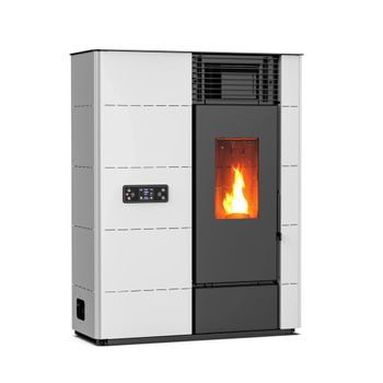 Estufa De Pellet Modelo Pasillo , 14 Kw